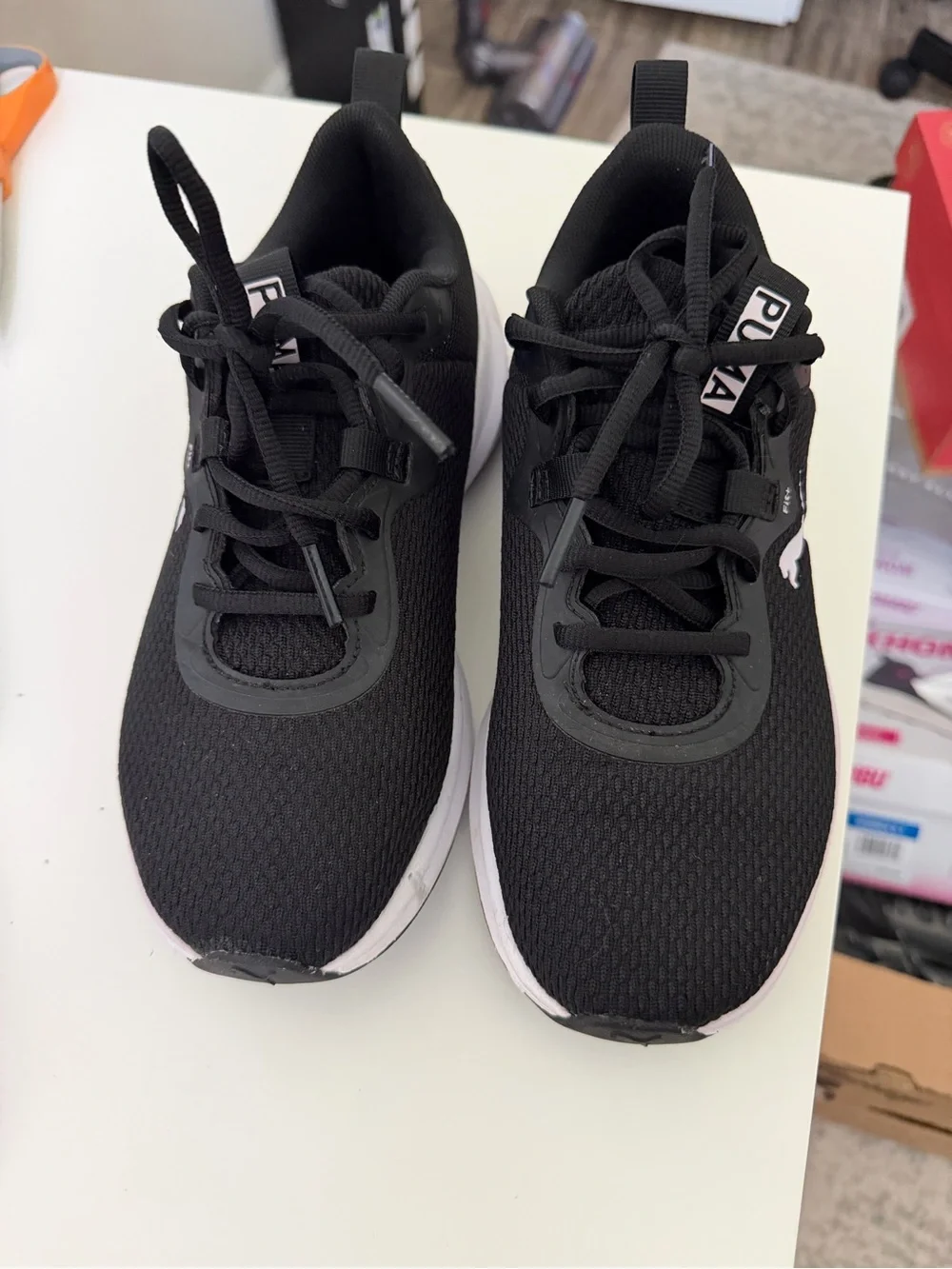 Puma Women's Black and White Athletic Sneakers